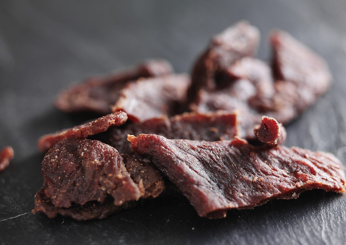 pile of beef jerky